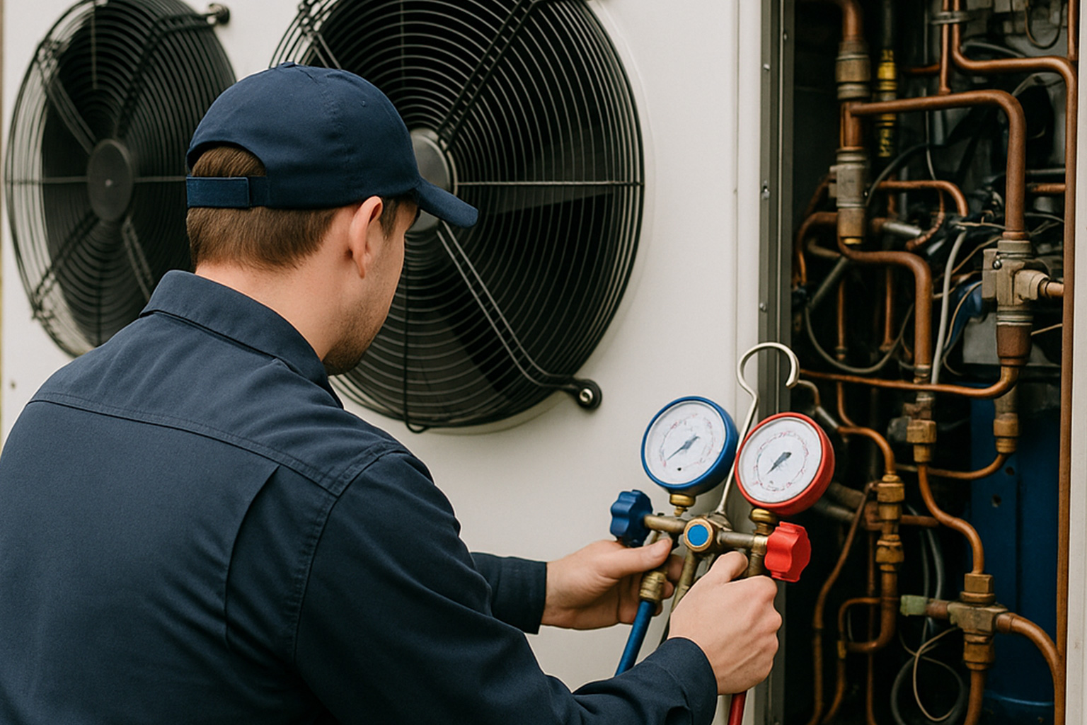 Service av kylanläggning